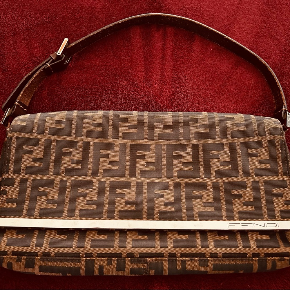 Fendi Brown Monogram Shoulder Bag